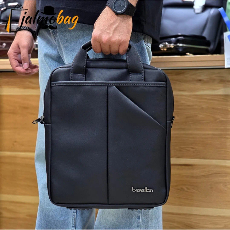 کیف اداری و لپتاپی 3 کاره اسپرت پارچه اسکین مناسب لپتاپ 14.1 اینچ مردانه و زنانه